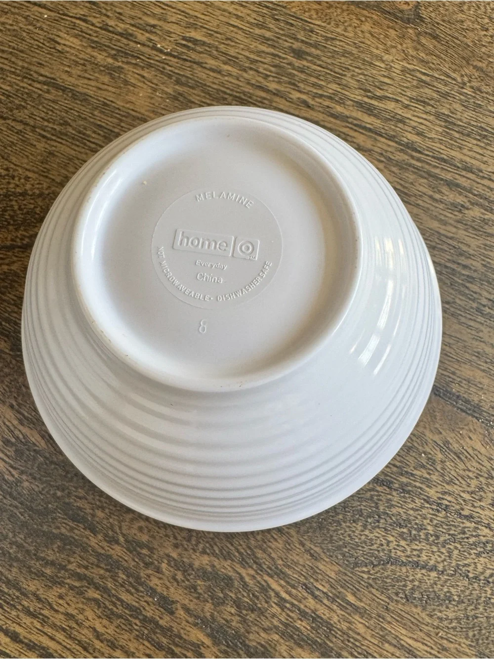 Target Home Melamine Dinnerware Set 20 Pc White Ribbed Plates Bowls